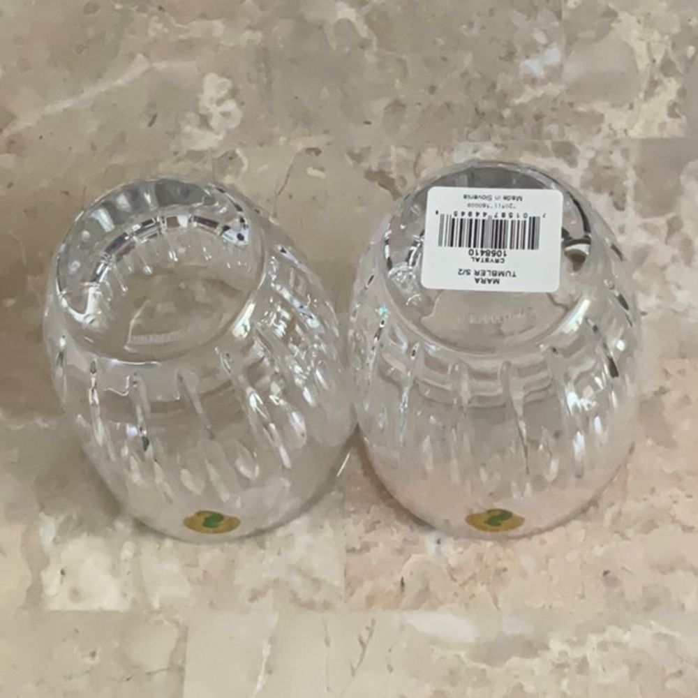 Waterford MARA Crystal Set of Two Tumblers - Picture 5 of 5